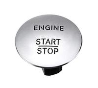 MENGKE 1x Car Engine Start Stop Push Button Switch Keyless Compatible With Mercedes Compatible With Benz W164 W205 W212 W213 W164 W221 X204 Silver/Red(Silver)