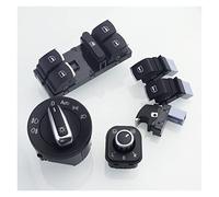 MENGKE Chrome Auto Headlight Switch Fog Head Light Lamp Knob Compatible With VW Golf Jetta MK5 MK6 GTI Passat Touran Tiguan 5ND 941 431 B(White)