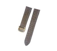 MENGKE Crocodile Leather Watch Strap Compatible With Tank London Solo Men Women Leather Watch Strap 16mm 17mm 18mm 19mm 20mm(Camel brown rose,20)