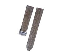 MENGKE Crocodile Leather Watch Strap Compatible With Tank London Solo Men Women Leather Watch Strap 16mm 17mm 18mm 19mm 20mm(Camel brown,13)