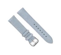 MENGKE Genuine Leather Suede Watch Strap Leather Retro Watchband 18mm 19mm 20mm 22mm Gray Blue Watch Accessories(Light blue,20mm)