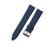 MENGKE Genuine Leather Ultra-Thin Soft Watchband Compatible With DW Men Women Blue White Brown Watch Accessorie Strap Watch Bracelet(Blue-black-K1,23mm)