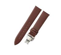 MENGKE Genuine Leather Ultra-Thin Soft Watchband Compatible With DW Men Women Blue White Brown Watch Accessorie Strap Watch Bracelet(Coffee-steel-B1,23mm)