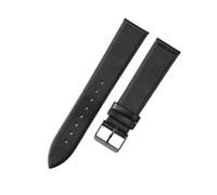 MENGKE Genuine Leather Ultra-Thin Soft Watchband Compatible With DW Men Women Blue White Brown Watch Accessorie Strap Watch Bracelet(Black-black-K1,23mm)