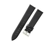 MENGKE Genuine Leather Ultra-Thin Soft Watchband Compatible With DW Men Women Blue White Brown Watch Accessorie Strap Watch Bracelet(Black-steel-K1,23mm)