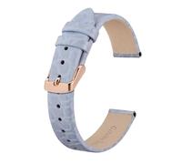 MENGKE Genuine Leather Watch Band for Ladies Women 8mm 10mm 12mm 14mm 16mm 18mm 19mm 20mm Replacement Strap Stainless Buckle(Light Purple-Rose_8mm)