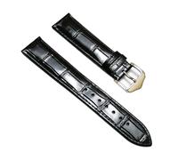 MENGKE Genuine Leather Watch Band Strap Band Watchband 18mm 20mm 22mm Bracelet Pin Clasp Compatible With Tissot Compatible With Huawei Compatible With Samsung Galaxy(Black,22mm)