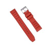 MENGKE Grade Fluoro Rubber Watch Strap 20mm 22mm Compatible With Richard Mille Watch Bands Diving Bracelet Quick Release Wrist Belt(Red 1,20mm)