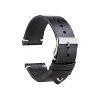 MENGKE Leather Watchband 18mm 20mm 22mm Black Brown Red Cowhide Watch Band Quick Release Strap Watch Accessories Fashion(2_20mm)