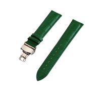 MENGKE Men Women Crocodile Grain Genuine Leather Watch Band Strap 12mm 13mm 14mm 15mm 16mm 17mm 18mm 19mm 20mm 21mm 22mm 24mm Watchband(Green,19mm)