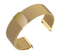 MENGKE Milanese Magnetic Watch Strap Stainless Steel Metal Mesh Band Replacement Bracelet Compatible With Huawei GT3 Watch 16mm 18mm 20mm 22mm(Gold,16mm)