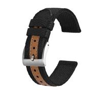 MENGKE Nylon Watch Straps 18mm 20mm 22mm Watchband For Men And Women Premium Soft Waterproof Replacement(Black,18mm)