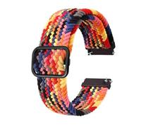 MENGKE Premium Nylon Watchband For Men Women Watch Accessories With Tool And Stainless Steel Buckle 18mm 19mm 20mm 22mm(Rainbow-B,22mm)