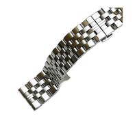 MENGKE Stainless Steel Watch Strap Bracelet 14mm 16mm 18mm 19mm 20mm 21mm Women Men Solid Metal Brushed Watch Band Watch Accessories(Silver,19mm)