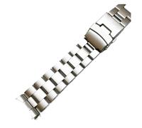 MENGKE Stainless Steel Watchband Curved End Watch Band Strap 20mm 22mm Wrist Belt Bracelet Silver Black Compatible With Tissot(Silver 3,22mm)