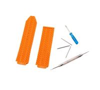 MENGKE Watch Accessories Ladies Sports Silicone Strap 17mmx25mm Compatible With HUBLOT Series 22mm Folding Buckle Diamond Men’s Rubber Strap(Orange,No buckle)