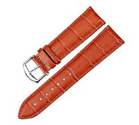 MENGKE Watch Bracelet Belt Black Watchbands Genuine Leather Strap Watch Band 18mm 20mm 22mm Watch Accessories Wristband(Light brown,24mm)