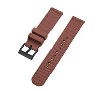 MENGKE Watch Strap 18mm 20mm 22mm Fluoro Rubber Watchbands Quick Release For Smart Watches(Brown Black,22mm)