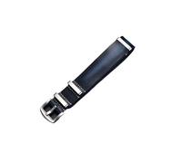 MENGKE Watch Strap Genuine Leather Watchband 18mm 20mm 22mm 24mm Vintage Strap Cowhide Wristbands Replacement Watch Belts(Blue(silver),22mm)