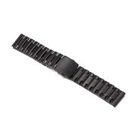 MENGKEG 22mm 24mm 26mm 28mm 30mm Watchband Compatible with Diesel Watch Strap Silver Black Gold Stainless Steel Watch Band Leather(Black,26mm)