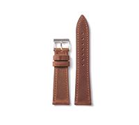 MENGKEG Leather Watchband 18mm 19mm 20mm 21mm 22mm Genuine Leather Watch Strap Quick Release Retro Leather Belts Bracelets(Dark Brown,22mm)