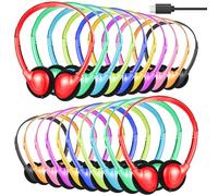MENGLALA USB Type C Bulk Headphones for Classroom School 20 Pack,On Ear