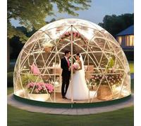 menglanchang Garden Dome Igloo Bubble Tent | 12ft Clear Tent Outdoor For Garden,Weather Proof Pod-For Commercial Activities/Scenic/Starry Sky Restaurants/Auto Shows/Photography-4-7Person Transparent