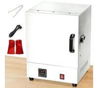 menglanchang Tabletop Electric Melting Furnace & Kiln, 2000w With Digital Controller, 6.3" Cube Chamber For Jewelry Casting, Wax Burnout, Metal Clay, Ceramic & Art Projects & Small Studio