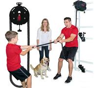 menglanchang Ultimate Portable Home Gym: Endless Rope Trainer & Cable Pulley System, Adjustable Tension for Upper/Lower Body, Core, Grip Training, Perfect for Small Spaces & Travel Red