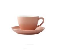 MENGLI-2024 Coffee Mugs 310ML Multi-Color Ceramic Large-Capacity Coffee Cup Household Mark Office Drinking Tea(Pink)