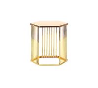 MENGLI-2024 Dessert Stand Simple Hexagonal Cake Rack Afternoon Tea Dim Sum Iron High Leg Dessert Table(Medium)