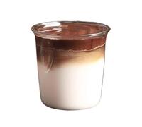 MENGLI-2024 Drinking Glasses Borosilicate Glass Coffee Cup, Clear Light Drinking Glasses for Water Milk Juice, Hot and Cold Drinks(Small)