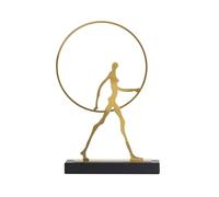 MENGLI-2024 Feng Shui Figurines Modern Simple Abstract Figure Decoration Metal Desktop Ornaments, 23.5 * 6.5 * 39cm