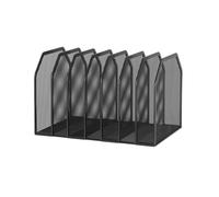 MENGLI-2024 Folder Organizer Section Vertical Desktop Organizer, Mesh File Folder Stand Sorter for Office Home(Large)