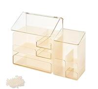 MENGLI-2024 Makeup Organizer Clear Makeup Organizer Box, Spacious Cosmetic Display Case, Stylish Designed Jewelry & Make Up Organizers and Storage for Vanity, Bathroom