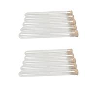 Mengmen 100Pcs 20X150mm 30Ml Plastic Tube with Cork,Clear Wedding Favor Gift Tube Package Tube