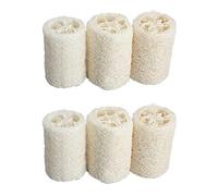Mengmen Natural Loofah Bath Body Shower Sponge Washer Large Pack of 6