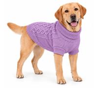 MengMengDa Dog Sweater for Medium Large Dogs, Turtleneck Knitwear, XL | Suitable for Beagle, Bulldog, Pug similar-sized dogs, perfect for daily walks, travel and cozy indoor wear.