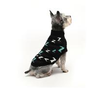 MengMengDa Pet Dog Sweaters Soft Thickening Warm Pup Dogs Schnauzer,Chihuahua,Dachshund, Winter for Small Cat and Dogs (Black S)