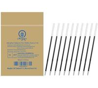 MengRan 3.85'' Ballpoint Ink Pen Refills for Click Pens,Blue,10Pcs