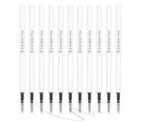 MengRan 4.3'' Gel Ink Pen Refills for Click Pens, 0.5mm Fine Point Tip, Original ZENNYTH Livelyline Gel Ink Refills (10 Pcs Black Ink)