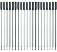 MengRan 4.5'' Ballpoint Pen Refills, Medium Point Pen Refill -Black Ink Pen Refills.Pack of (20)