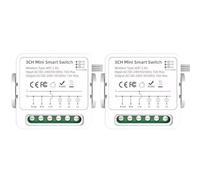 Mengshen 2 Pack Smart Relay Switch 3 Channel Home Automation Tuya Remote
