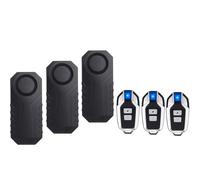 Mengshen 3 Pack Bike Alarm Anti-Theft Burglar Security Sensor for Motorcycle Scooter Trailer Bicycle Door Window Car Electric Scooter IP65 Waterproof 113dB Loud