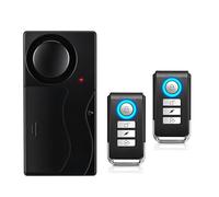Mengshen Anti-Theft Bike Alarm Bicycle Security Alarm Vibration Motion Sensor Security Alarm System for E-Bike Bicycle Door Window Car 110dB Loud (2 Remote Control Included)