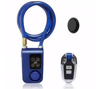 Mengshen Bike Alarm Lock & GPS Combo 2-in-1 Security System, Blue