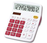 Mengshen Desktop Calculator Solar Battery Dual Power, 12 Digit Large LCD Display Financial Dedicated Large Standard Function Desktop Business for Office/Home/School