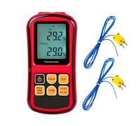 Mengshen Digital Thermometer, 2-Channel K-Type Thermocouple Probe Sensor