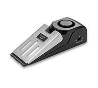 Mengshen Mini Wireless Vibration Triggered Wedge Shaped Door Stopper Alert Home Security System Door Stop Alarm Block Blocking System Black(Pack of 1) MS-M68