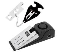 Mengshen Portable Door Stop Alarm and Door Lock for Travel Home Security No Installation Extra Anti-Theft Door Lock